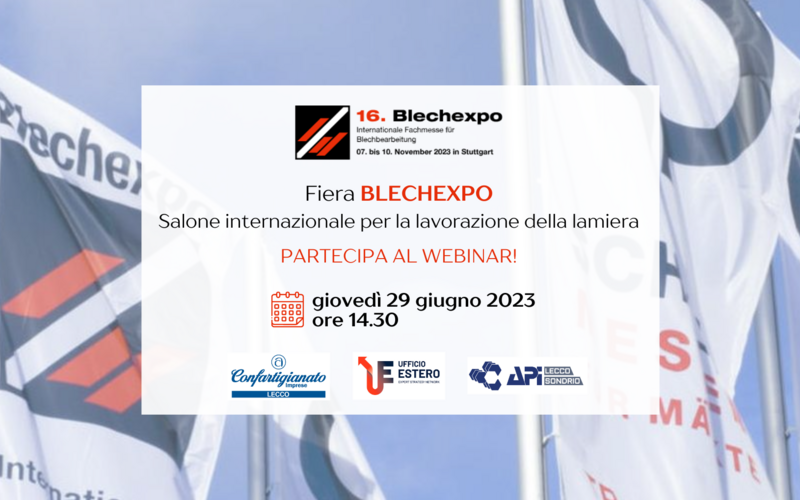 Visit to Blechexpo trade show - Webinar